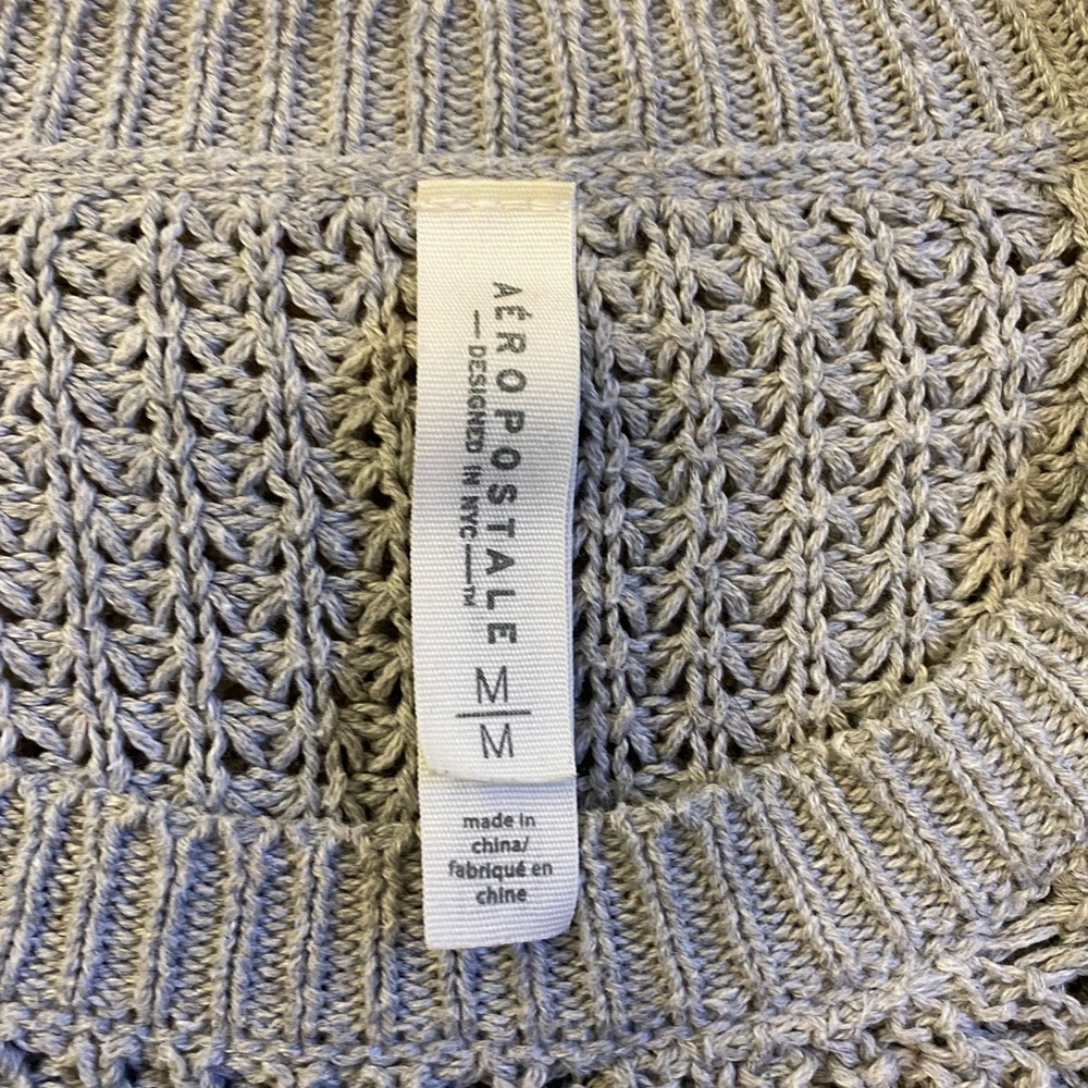 Aeropostale Loose Knit Sweater Grey - Picture 2 of 2